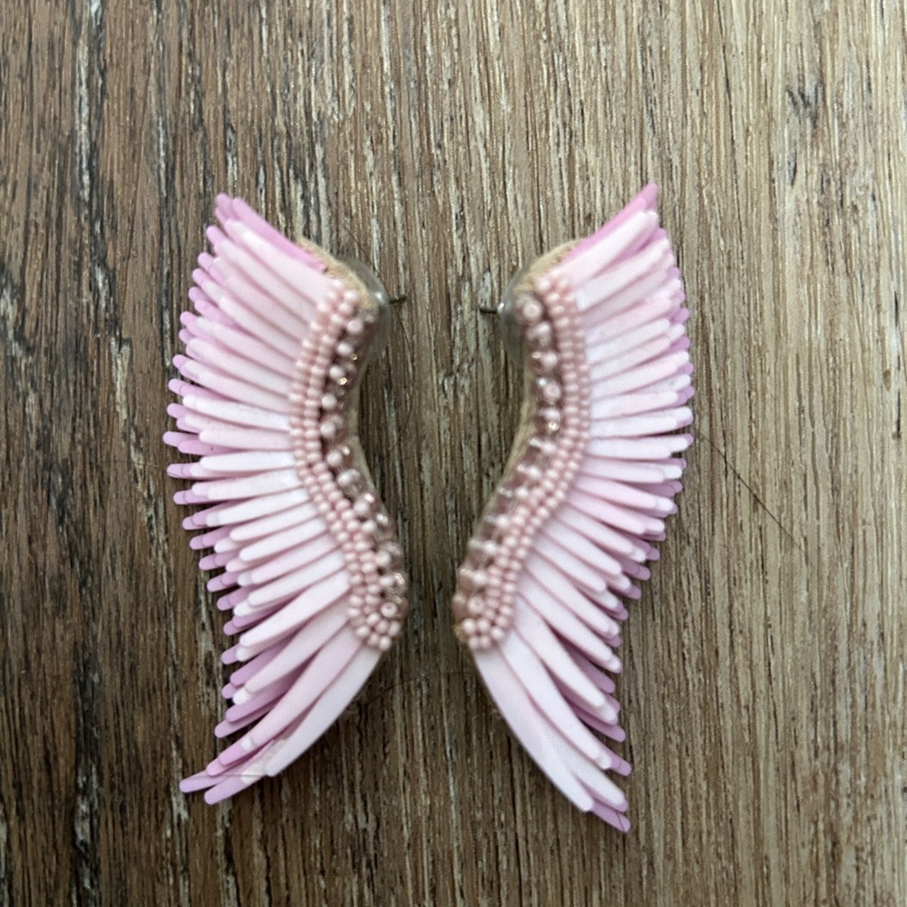 Mignonne Gavigan Pink Wing Earrings